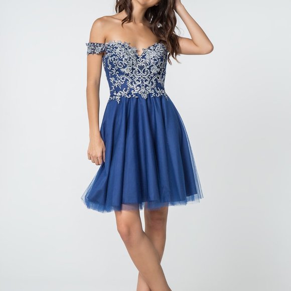 Sweetheart Neck Off Shoulder Prom Dress GS2862 - Picture 1 of 7